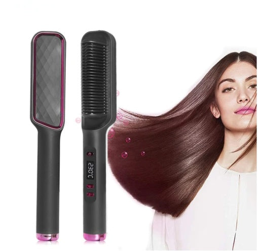 Hair Straightener Brush Electric